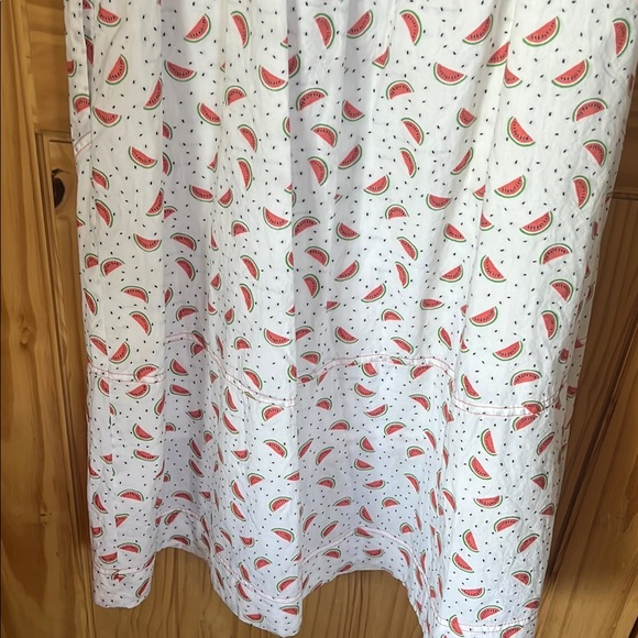 HD in Paris Anthropologie Watermelon One-Shoulder Dress in White and Red - Picture 8 of 10